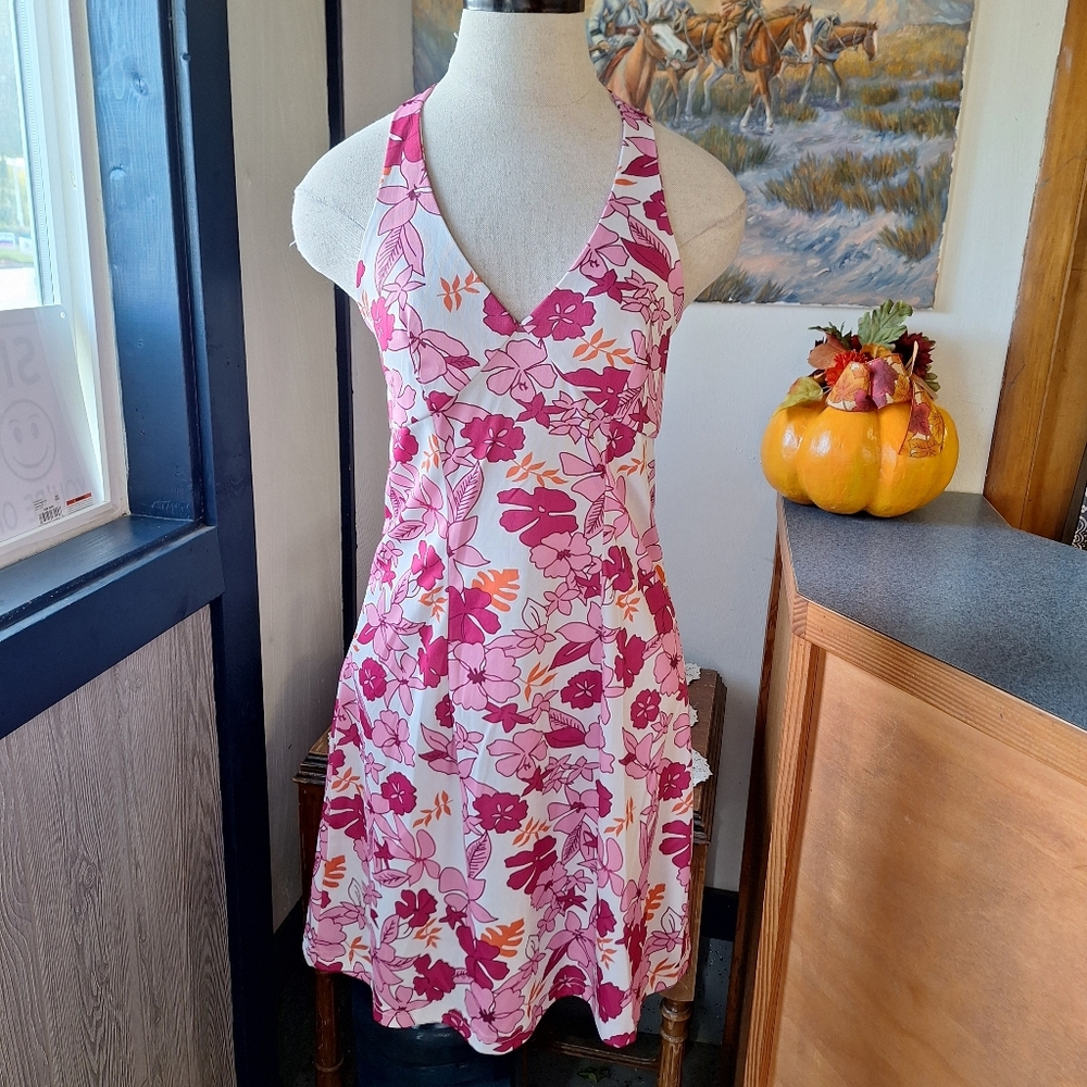 MISSLOOK Floral Halter Dress Size Small, #1043366 NWT